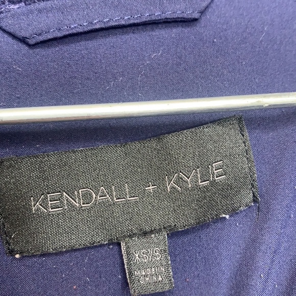 RARE Kendall and Kylie corduroy puffer cropped zip up jacket xs/small - Picture 3 of 11